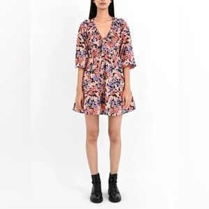 Banjanan Macaw Dress - Monarch Black size small